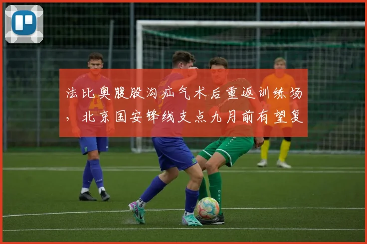 法比奥腹股沟疝气术后重返训练场,北京国安锋线支点九月前有望复出